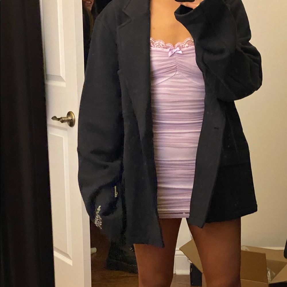 Verge Girl Lilac Mesh Mini Dress